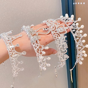 Tiara e corone per ragazze, fascia per capelli con cristalli, corona da <span class=keywords><strong>principessa</strong></span> con strass, accessori per capelli per feste di compleanno per ragazze - Product Image 4