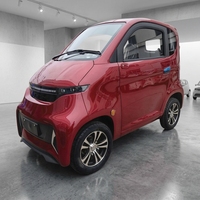 Voiture électrique mini 4x4 tout-terrain EEC L6e pour personnes à mobilité réduite avec espace de chargement, caméra, galerie de toit métallique et sièges en cuir