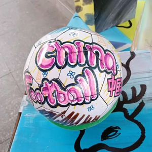Pallone da Calcio Promozionale in PVC con Logo Personalizzato, Pallone da Calcio Puro Misura 5, Personalizzabile con Pittura e Graffiti, Giocattolo per Bambini, Mini Pallone da Calcio - Product Image 2