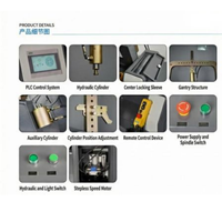 Machine à redresser les jantes P7Pro |   Tour de réparation de jantes en alliage de 10 à 28 pouces avec commande PLC et presse hydraulique de 10 tonnes