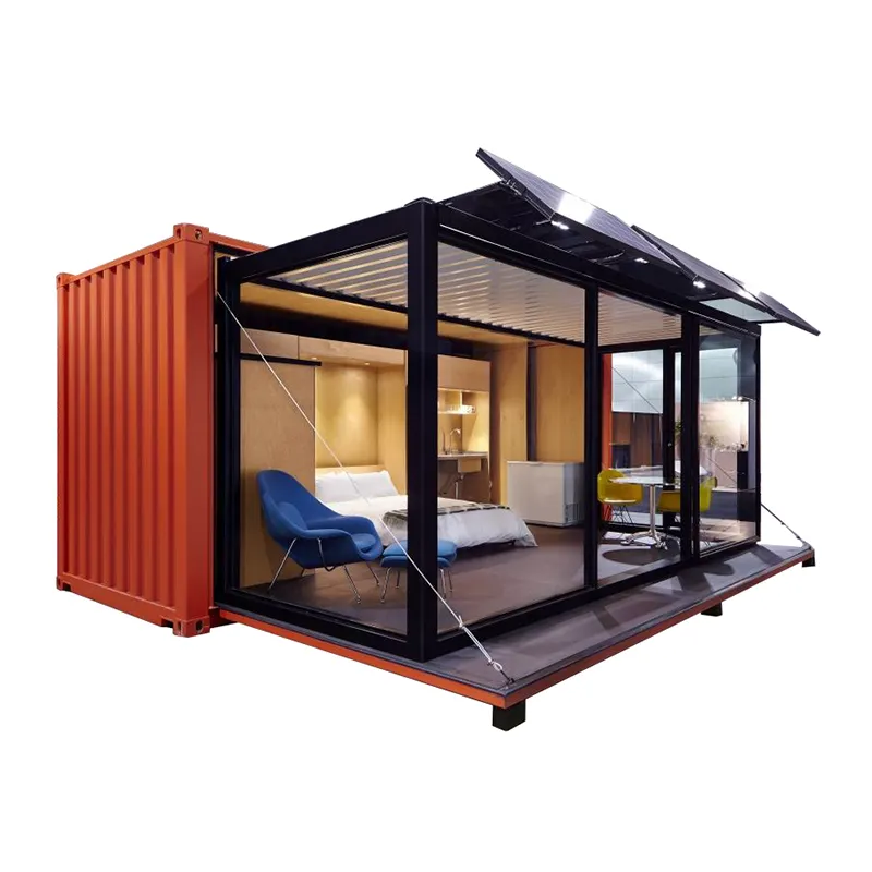 Prefabricated expandable self contained tent house