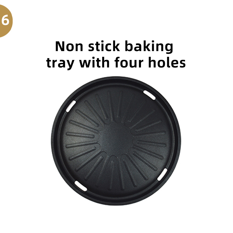 6-Four Holes Grill Pan