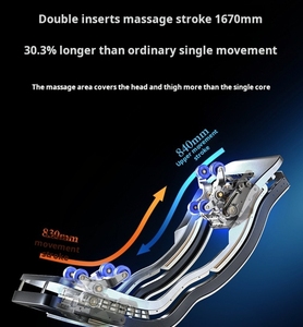YS-C08 Chair Portable Foldable Zero Gravity Double Movement 3D 4D Track Best Double Salon Bed - Product Image 5