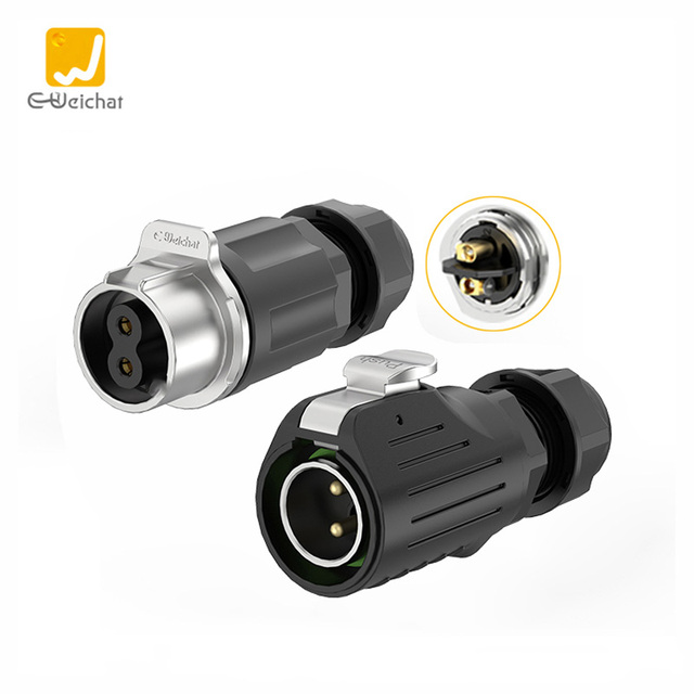 E-Weichat LP20 2/3/4/5/6/7 Pin 10A IP67 Waterproof Metal Screw Wiring Power Industrial Sensor Aviation Plug Connector 500V