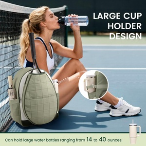 Bolsa <span class=keywords><strong>de</strong></span> Raqueta Deportiva <span class=keywords><strong>de</strong></span> Nailon Impermeable y Duradera con Logotipo Personalizado, MOQ Pequeño, Compartimento Acolchado para Raqueta <span class=keywords><strong>de</strong></span> Pickleball y <span class=keywords><strong>Tenis</strong></span> - Product Image 2