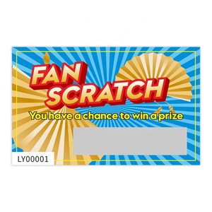 Various Custom Lucky Draw Card Scratch Off Card Black Core <b>Paper</b> Digital Printing Sample Design Scratch Card - Product Image 2