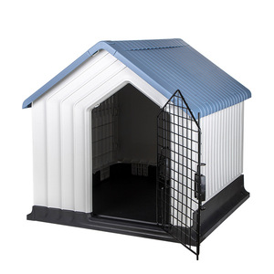 Pet <b>House</b> Plastic Rectangle Dog <b>Bed</b> Rainproof Warm Portable Outdoor Indoor Use Fixed Hole Design - Product Image 3