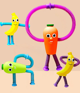 Jouet éducatif pour enfants, tube télescopique amusant, jouet de décompression extensible avec ventouse, nouveauté, gadgets amusants - Product Image 5