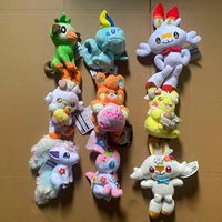 Peluche Pokémon Eevee, jouet en peluche de 10 pouces, grande poupée en peluche, collection de taille moyenne et grande, jouet d'anime en gros, cadeau de vacances