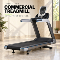 Tapis roulant commercial pour la salle de sport, entraînement cardio, machine de course électrique pour les centres de fitness et les clubs de santé
