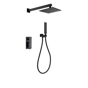 Ensemble de <span class=keywords><strong>douche</strong></span> encastré contemporain robinet eau chaude froide <span class=keywords><strong>mitigeur</strong></span> mural dissimulé <span class=keywords><strong>mitigeur</strong></span> de <span class=keywords><strong>douche</strong></span> en laiton noir mat - Product Image 3