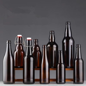 Vacío 250ml 330 500 botellas de <span class=keywords><strong>cerveza</strong></span> de vidrio ámbar 650 para con logotipo personalizado - Product Image 1