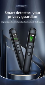 Mini détecteur de <span class=keywords><strong>caméra</strong></span> cachée à 4 niveaux de sensibilité, scanner de signal RF, traceur GPS pour hôtel, voyage, alarme antivol par vibration et son - Product Image 4