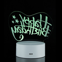 Anime Personnalisé Acrylique Motif Lumières 3D Illusion Cadeau Table Touch Lampe Décoration LED Enfants Veilleuse