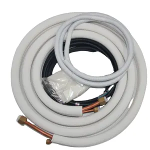 Better Price Hot Selling 1/4+3/8 Installation Kit PE Insulation AC Copper Pipe Split Installation Kit