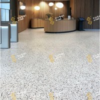 Dalles de terrazzo YUSHI de style italien moderne et luxueux, pierres composites à base d'agrégats de marbre colorés pour projets d'aménagement intérieur