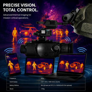 Monoculaire thermique 3H 384x288, lunettes de vision nocturne infrarouge montées sur casque, 50Hz, utilisation tactique de chasse en plein air 3H - Product Image 2