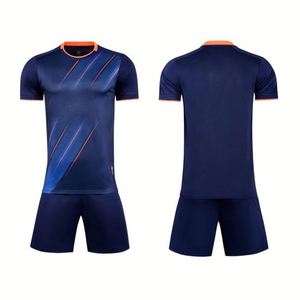 Hot Selling High Quality Unisex Soccer Football Kits Uniform Plus Size <b>Green</b> 100% Polyester Quick Dry Breathable - Product Image 3