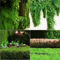 Panneau mural en gazon artificiel décoratif d'intérieur, fausse herbe verte en plastique, tapis de mousse artificielle