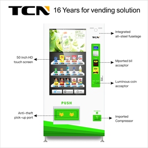 TCN pantalla táctil medios bebidas aperitivos máquina expendedora automática - Product Image 4