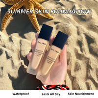 Hydratant Waterproof Contrôle Sébum Marque Blanche Naturel Longue Durée Éclaircissant 30ml Fond de Teint Liquide Visage Logo Personnalisé