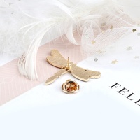 Broche de revers Vintage en émail pour femme, grand insecte à la mode