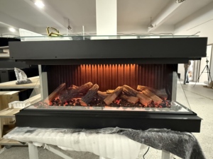 Cheminée électronique holographique LED haut de gamme de 50 pouces, à faible consommation d'énergie, faible entretien, avec simulation de flamme réglable - Product Image 3