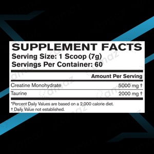 Amaz OEM Créatine Monohydrate Taurine en Poudre Sans Arôme 210g <span class=keywords><strong>pour</strong></span> Augmenter la Force et Améliorer les Performances Athlétiques - Product Image 2