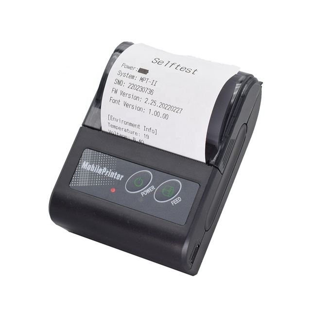 Factory Price Portable Wireless for Mobile POS Cheap 57mm Mini Thermal Receipt Printer for Android & IOS Battery in Stock