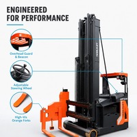 NOBLELIFT Chariot élévateur transpalette électrique manuel 1,5 tonne OPX15, mât 10,5 m, allée 1700 mm, batterie plomb-acide 48V 900Ah, CE ISO