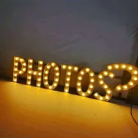 Enseigne lumineuse LED 3D en métal, multicolores, avec logo antique et grandes lettres pour la publicité, les bureaux, les centres commerciaux, les voitures, les hôpitaux et les mariages