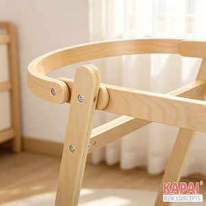 Support de <span class=keywords><strong>balancelle</strong></span> apaisant pour bébé, cadre de <span class=keywords><strong>balancelle</strong></span> portable en bois pour berceau et lit de bébé - Product Image 5