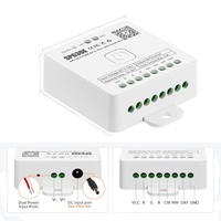Contrôleur LED tout-en-un ESann SP630E SPI 6CH Ws2811 Ws2812b RGB RGBW RGBCCT PWM pour bande LED 5050 COB avec télécommande