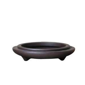 กระถางดอกไม้ดินเผาสีม่วงทำมือ สไตล์โบราณ ขนาดเล็ก ขาตั้งสามขา - Product Image 5