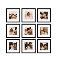 Vente en gros de cadres photo autocollants Mixtiles de nouvelle conception, 8x8 et 12x12 pouces, avec des bandes adhésives amovibles au dos