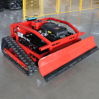 Baru eksplosif tanpa kabel 500mm mesin Robot Mini portabel bensin pengendali jarak jauh peniup salju dengan sekop salju
