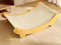 Canapé pour chat en bois massif écologique, griffoir confortable pour animaux de compagnie, hamac au design tendance, amovible et lavable pour chats