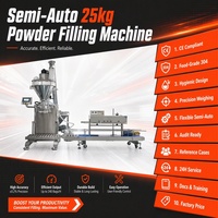Machine de remplissage semi-automatique de poudre volumétrique avec tarière de pesage pour bouteilles de lait et produits chimiques