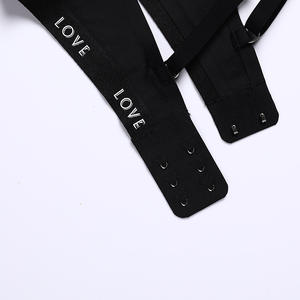 Conjunto de Camisolas Diarias Ajustables con Aros y Estampado de Letras sin Costuras para Mujer, Talla Grande, Sujetador de Corte Alto, Bragas de Nailon y Elastano de Secado Rápido - Product Image 6