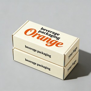 Scatola Riciclabile per Succhi di Frutta (Beige, Arancione, Pesca, Mela) e Acqua Frizzante di Alta Qualità, con Inchiostro di Soia, in Cartone Ondulato, Confezione da 1, <span class=keywords><strong>2</strong></span> o <span class=keywords><strong>3</strong></span> Birre - Product Image 1