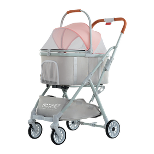 Precio de fábrica, portador de viaje ligero, fácil de caminar, plegable, desmontable, cochecito para perros y gatos, cochecito para mascotas - Product Image 2