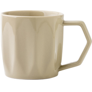 Tasse à café en céramique blanche et verte, style rétro japonais, avec logo personnalisé, faite à la main, en porcelaine miroir, pour café - Product Image 5