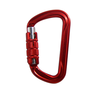 轻质阳极氧化7075铝登山扣钩，断裂强度为25KN，用于徒步野营高空作业 - Product Image 5