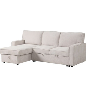 Sofá Cama Multifuncional Popular en Forma de L con Almacenamiento, Sofás Tapizados para Sala de Estar con Carga, PZCN HOME - Product Image 3