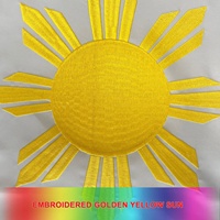 Meilleur choix Double face en nylon brodé 3x5ft impression extérieure 3m drapeau national plus longue durée en gros drapeau des Philippines