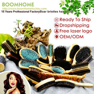 <span class=keywords><strong>Brosse</strong></span> démêlante pour animaux de compagnie, peigne en bois avec picots métalliques pour la perte de poils et le démêlage des animaux à poils longs (chiens et chats) - Product Image 4