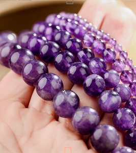Natural Amethyst Stone <strong>Beads</strong> Round Shape Crystal Loose Spacer <strong>Beads</strong> for Jewelry Making DIY Bracelet and Necklace 15in <strong>4mm</strong> 6mm - Product Image 4