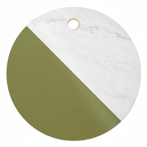 Outils de cuisine incontournables Petite planche à pain et fromage en marbre suspendue pour hacher la viande Steak servir planche à découper imprimée en émail - Product Image 1