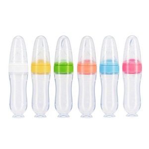Productos Materno-Infantiles, Biberón con Cuchara para <span class=keywords><strong>Cereal</strong></span> <span class=keywords><strong>de</strong></span> <span class=keywords><strong>Arroz</strong></span>, Dispositivo <span class=keywords><strong>de</strong></span> Alimentación Complementaria, Diseño Animal, Silicona <span class=keywords><strong>de</strong></span> Grado Alimenticio Libre <span class=keywords><strong>de</strong></span> BPA - Product Image 1