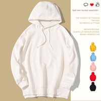 Sweat-shirt à capuche personnalisé pour homme, doublure en molleton bouclette, col montant, manches longues, automne-hiver, streetwear, survêtements pour homme